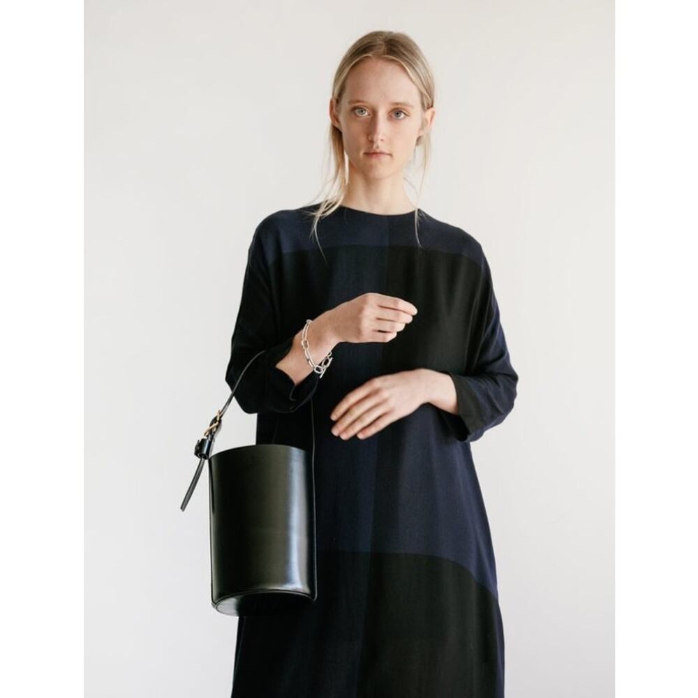 Trademark Classic Bucket Bag in black leather